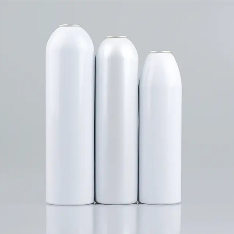 Lata de aerossol vazia de alumínio para uso doméstico cosmético
