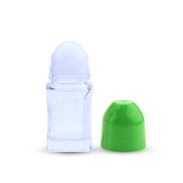 Frascos de vidro desodorante roll on roll on roll de 50 ml para perfume por atacado