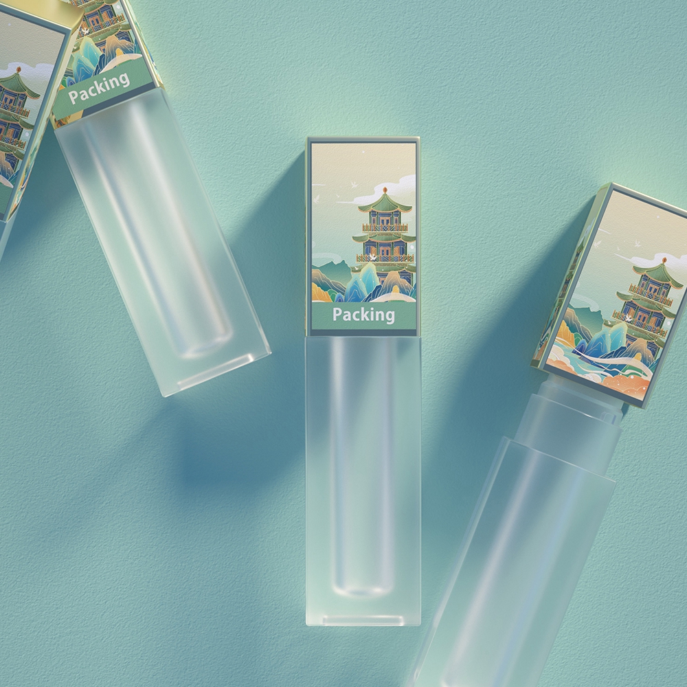 Fabricante de embalagens compactas para pó compactado compacto estojo de pó compacto blush vazio