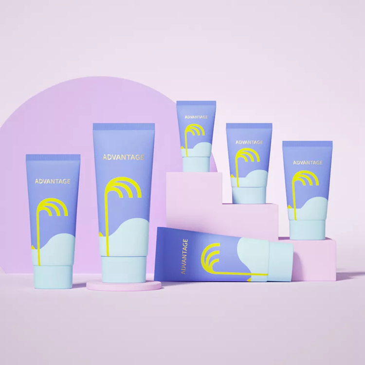 Eco Creme de Olhos Multiuso Pcr Recarregável Bonito Amostra Impressa Etiqueta Adesivo Impressão Reciclagem Cosmética Tubo Plástico Vazio